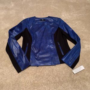 G by Giuliana Two Tone Moto Jacket Size Small NWT